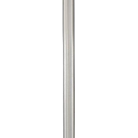 Access Lighting Extension Rod, 16 Inch Rod with Nipple, Brushed Steel Finish R516-BS